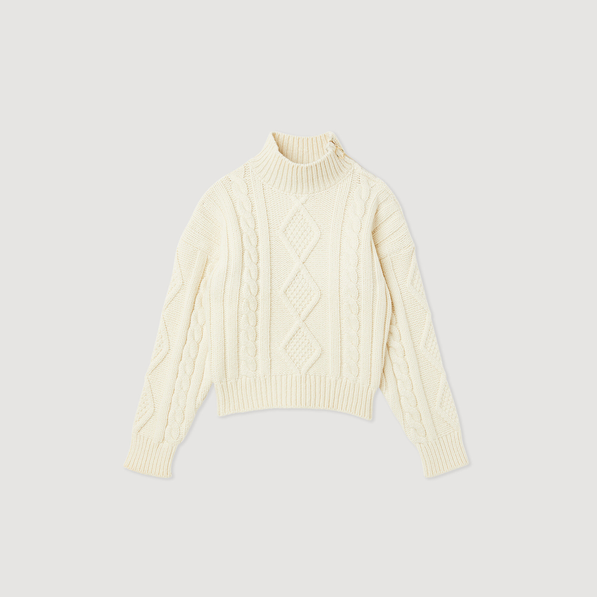 Cable-knit sweater