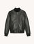 Sheepskin varsity jacket