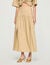 Long rhinestone cotton skirt