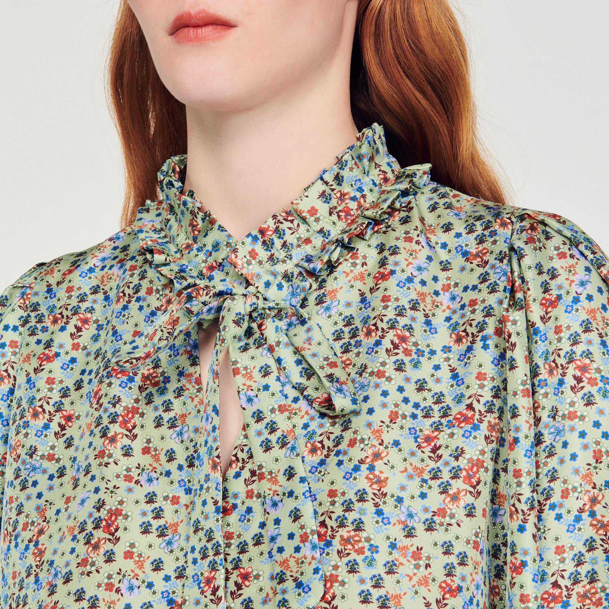 Flowing blouse with Liberty Flower print