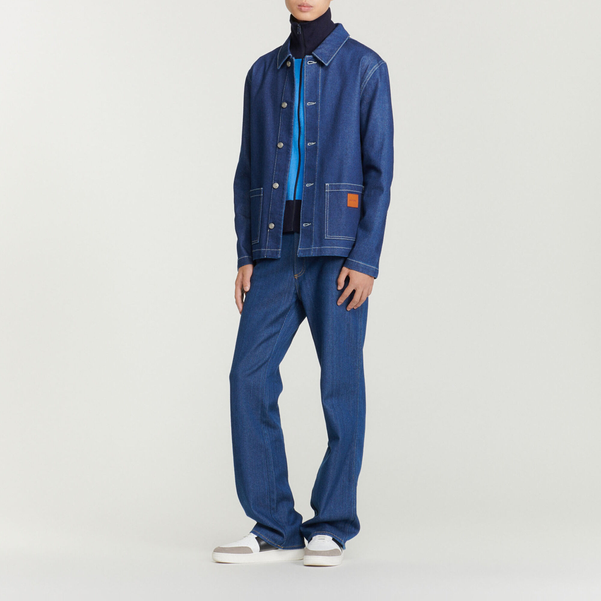 Denim worker jacket