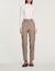 Straight-leg checked trousers