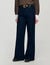 Wide-leg raw jeans