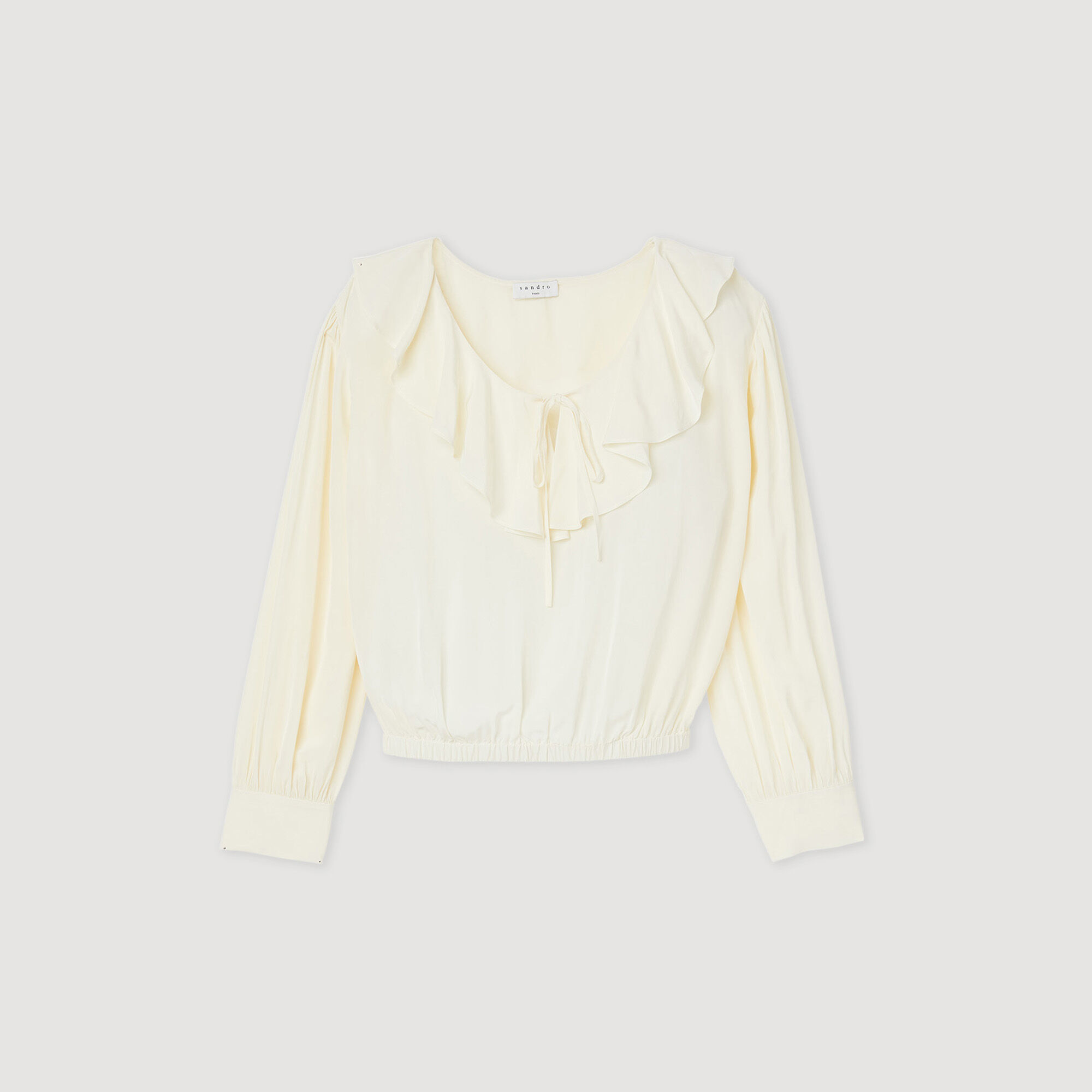 Flowing ruffled blouse