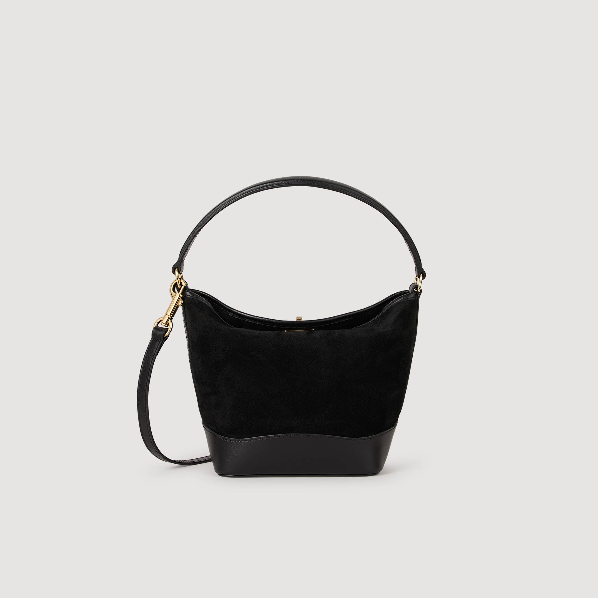 Mini Tangoso suede and leather bag