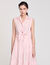 Rhinestone tie-front maxi dress
