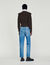 Knitted wide-neck sweater
