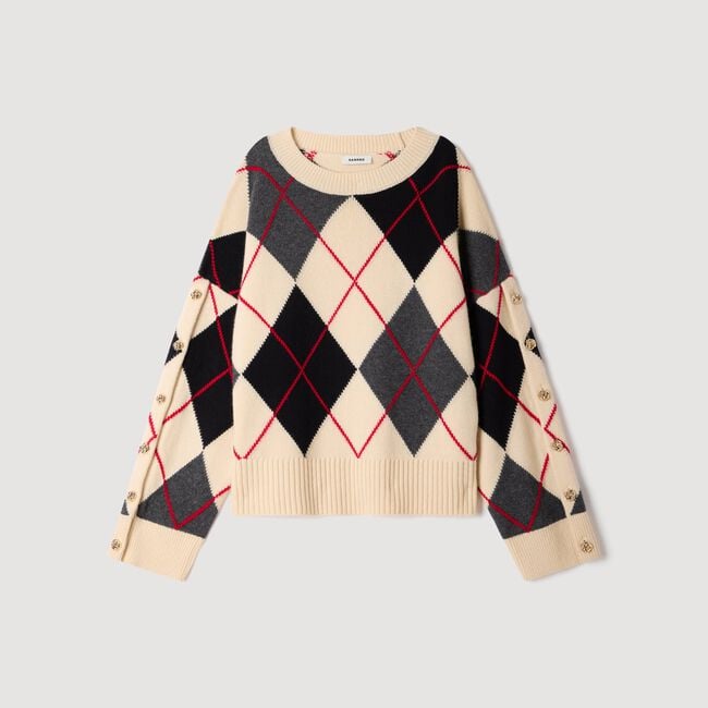 Argyle polo jumper - Women | Sandro