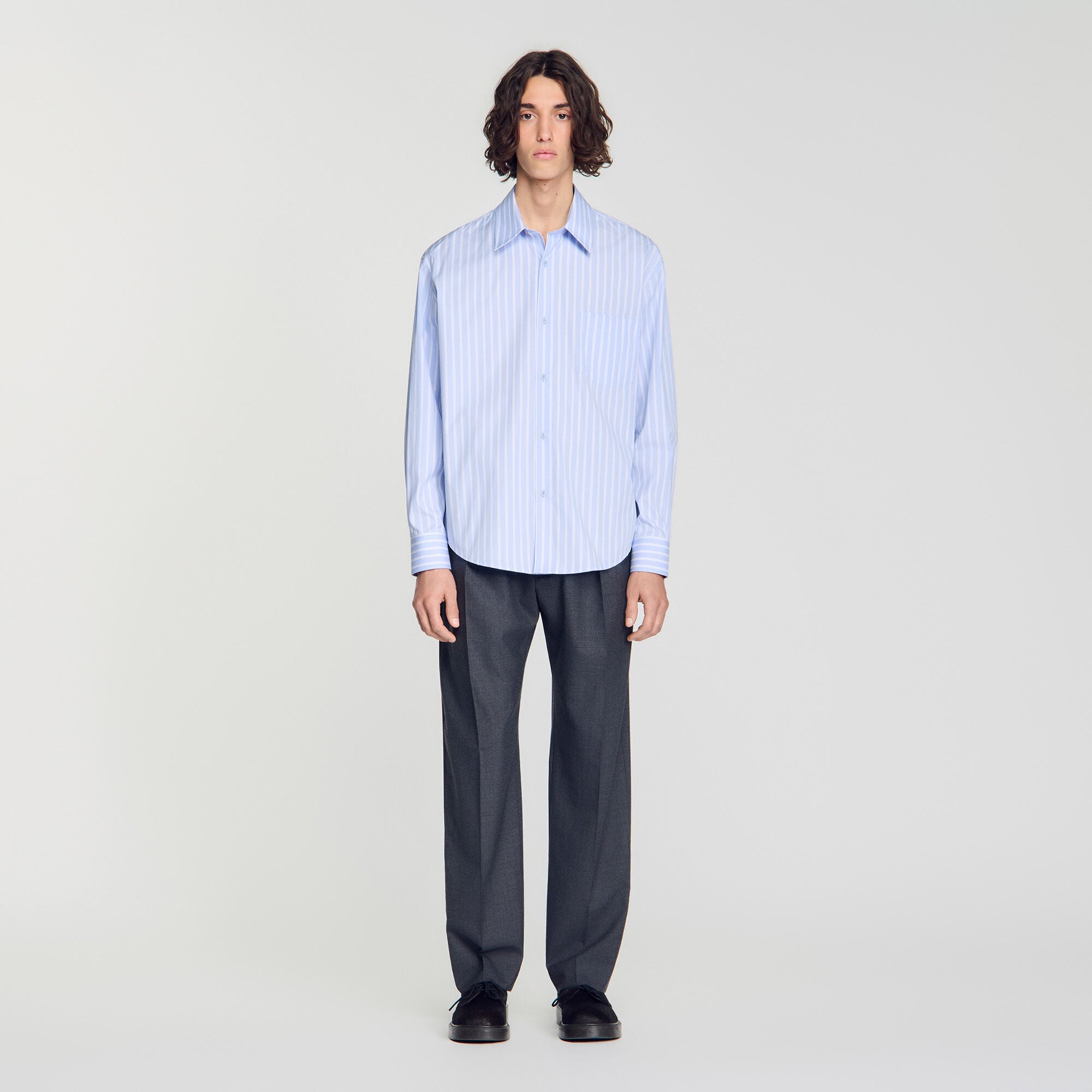 Striped cotton shirt - Men | Sandro