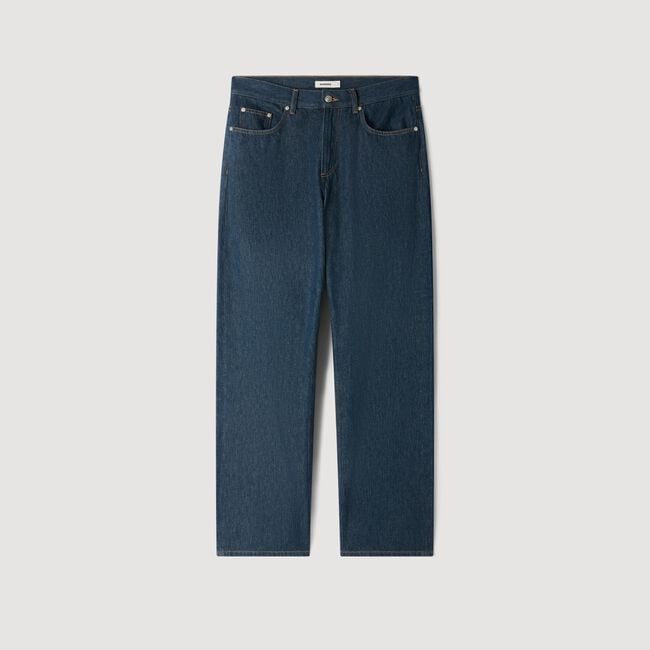 Baggy faded-effect jeans