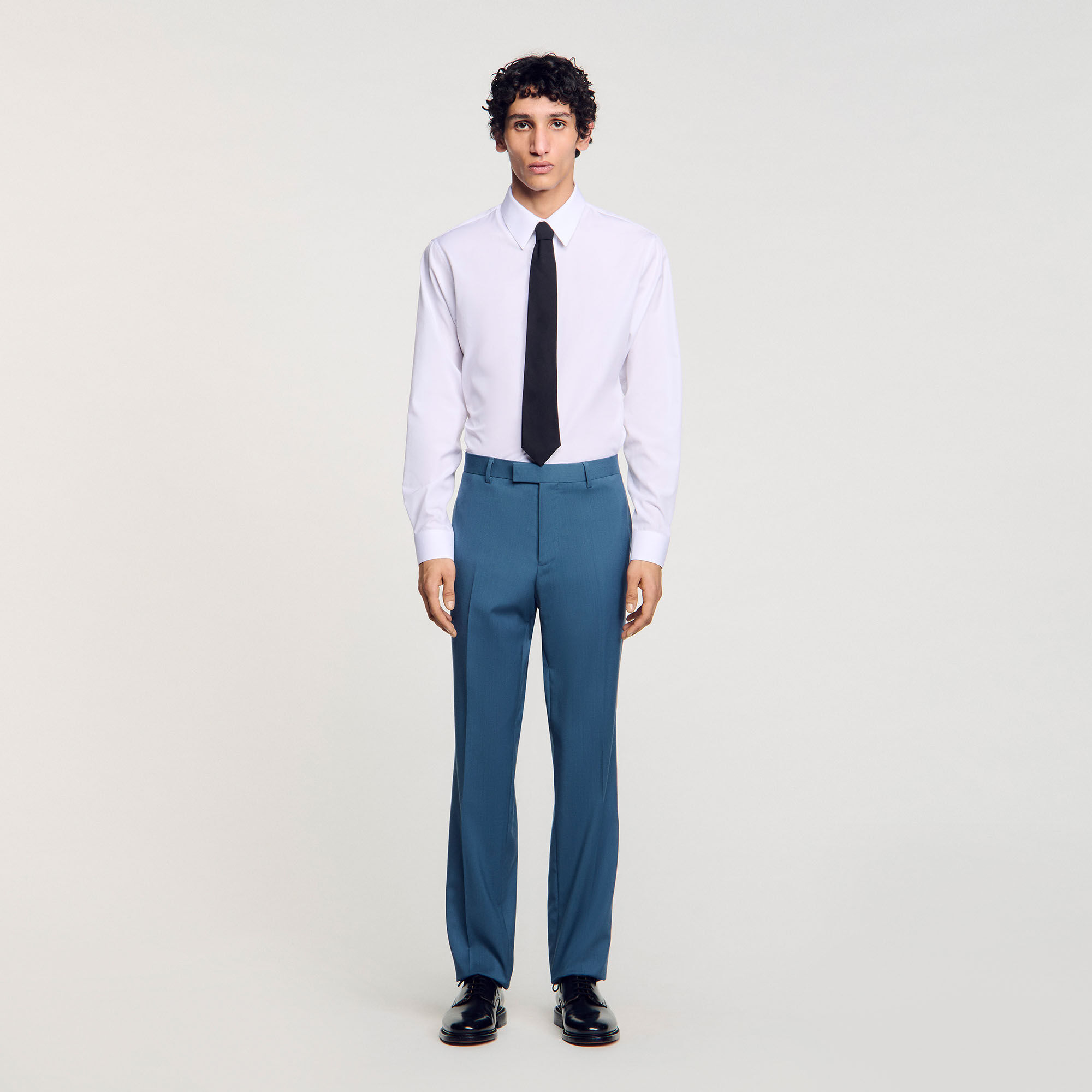 Wool suit trousers
