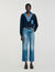 Jumper with denim details