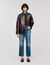 Knit and denim jumper