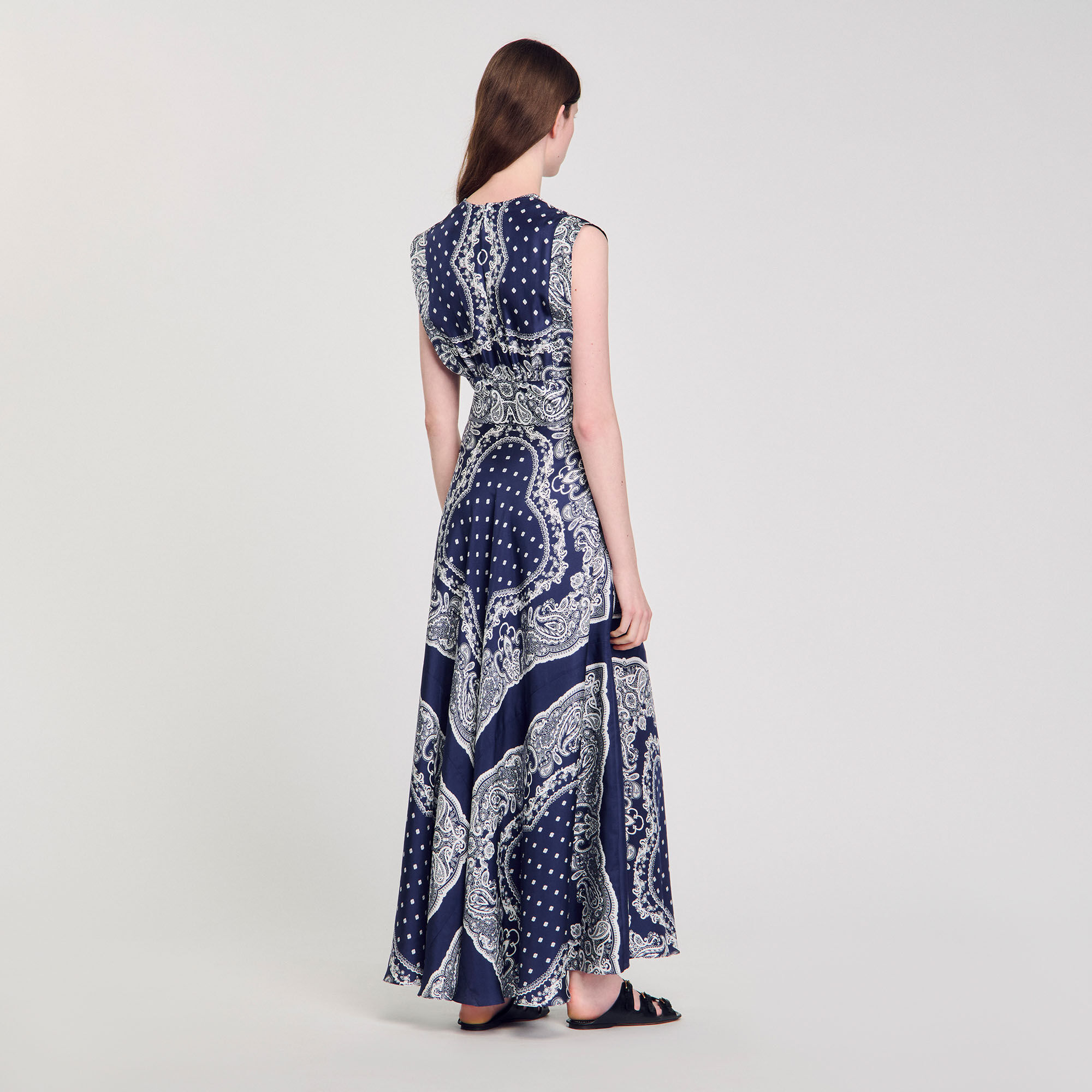 Bandana-print maxi dress