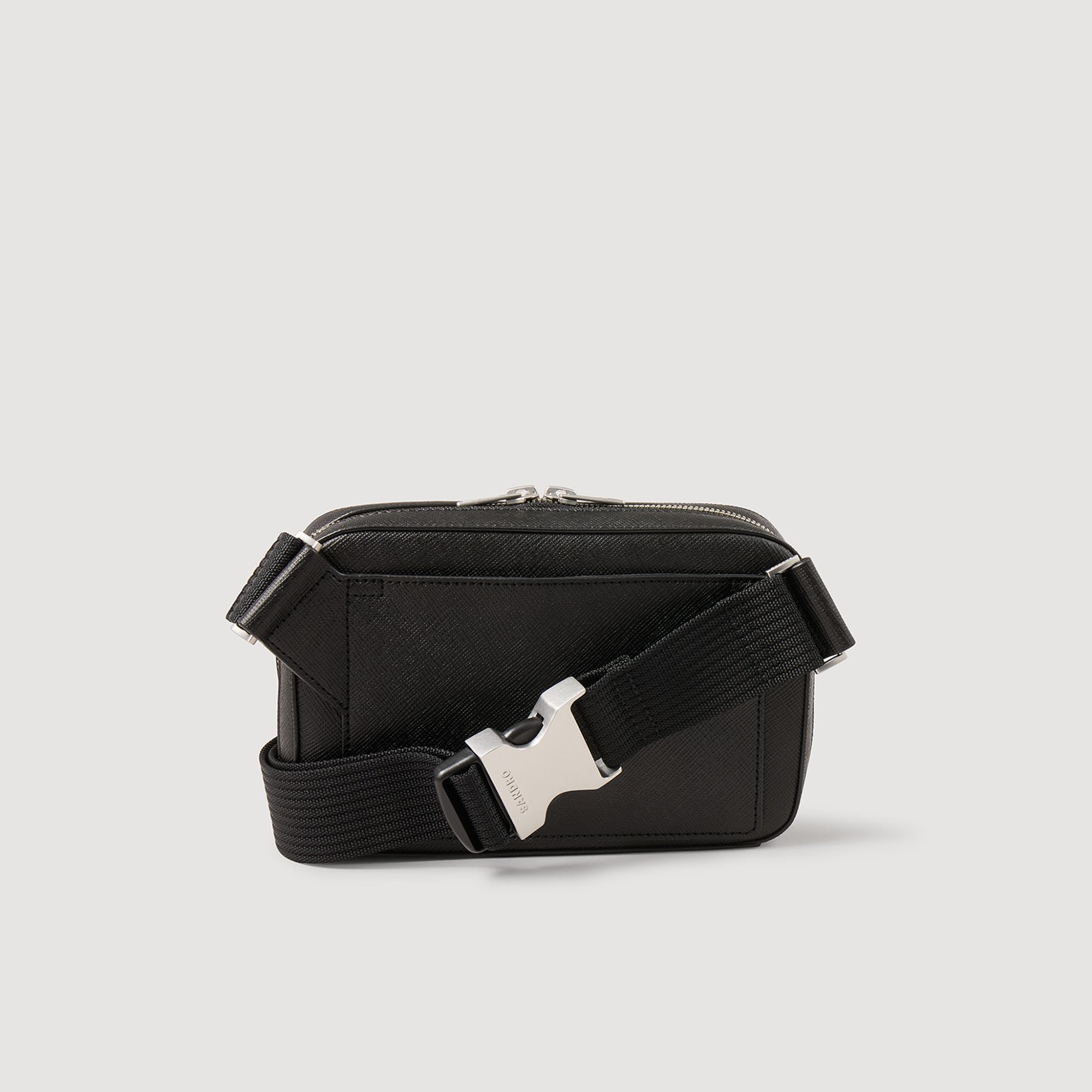 Small reconstitued leather bag