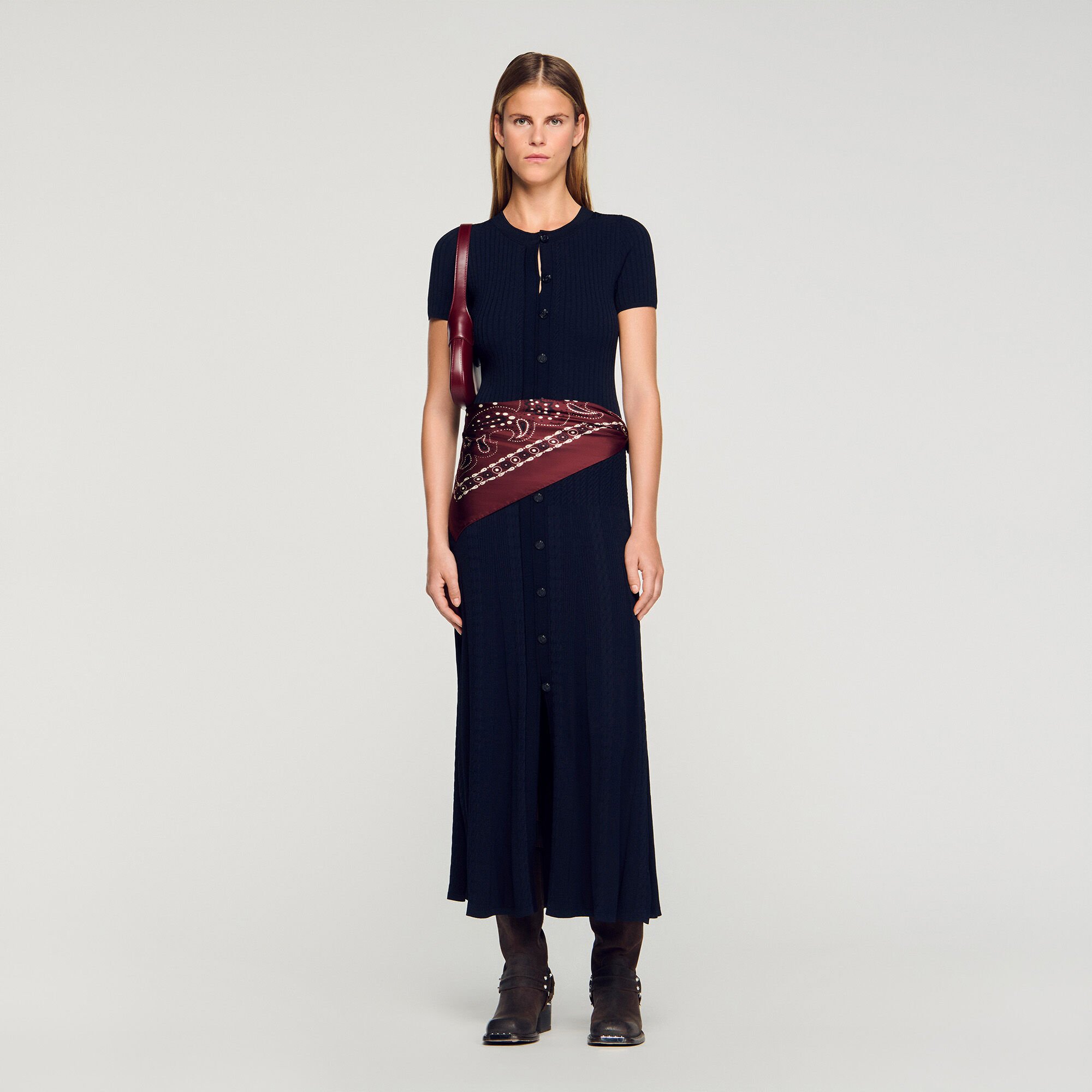 Knit maxi dress