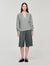 Open polo-collar neck jumper