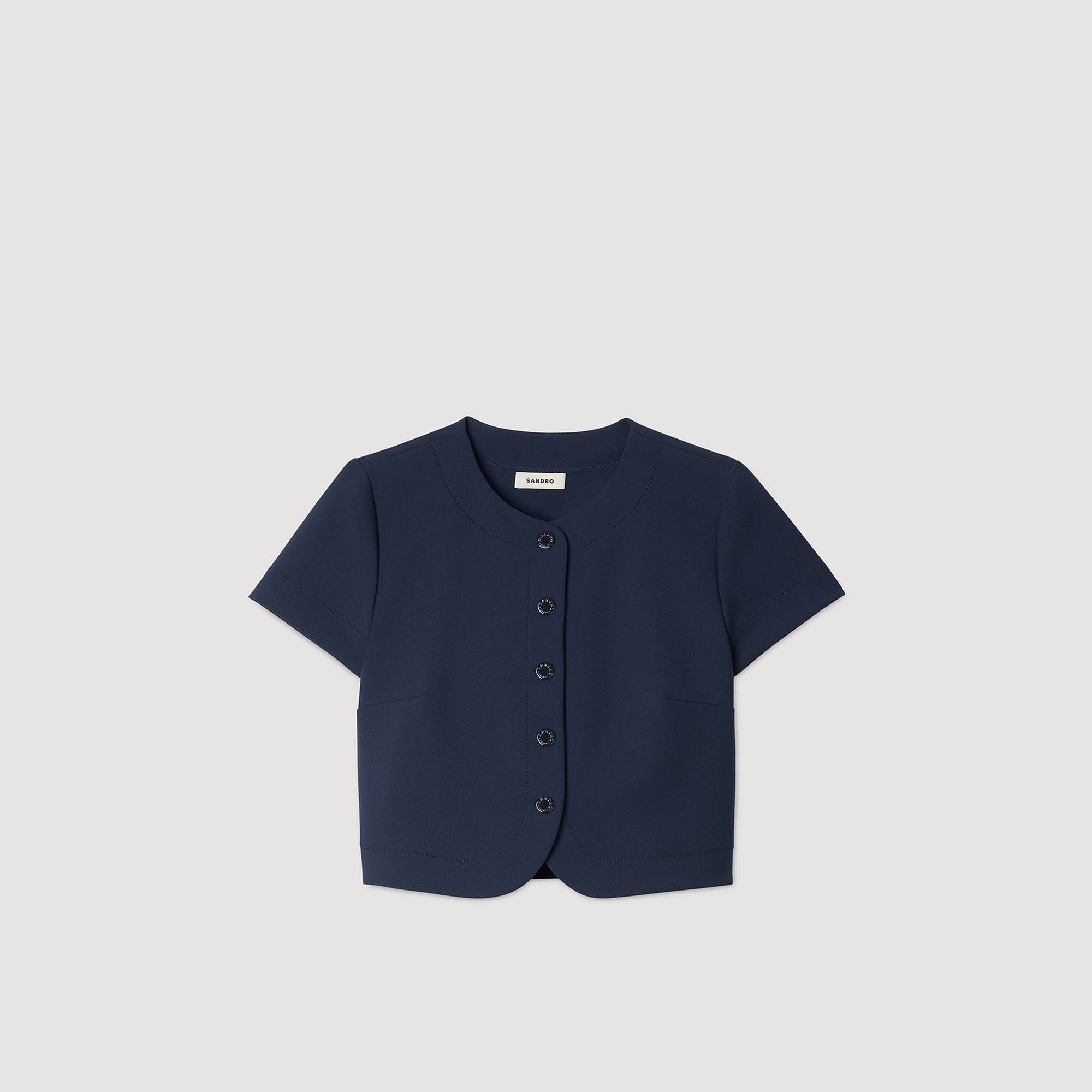 Buttoned crop top