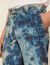 Tie-dye velvet trousers