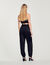 Satin trousers with embellished detail
