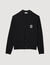 Wool cardigan with S patch