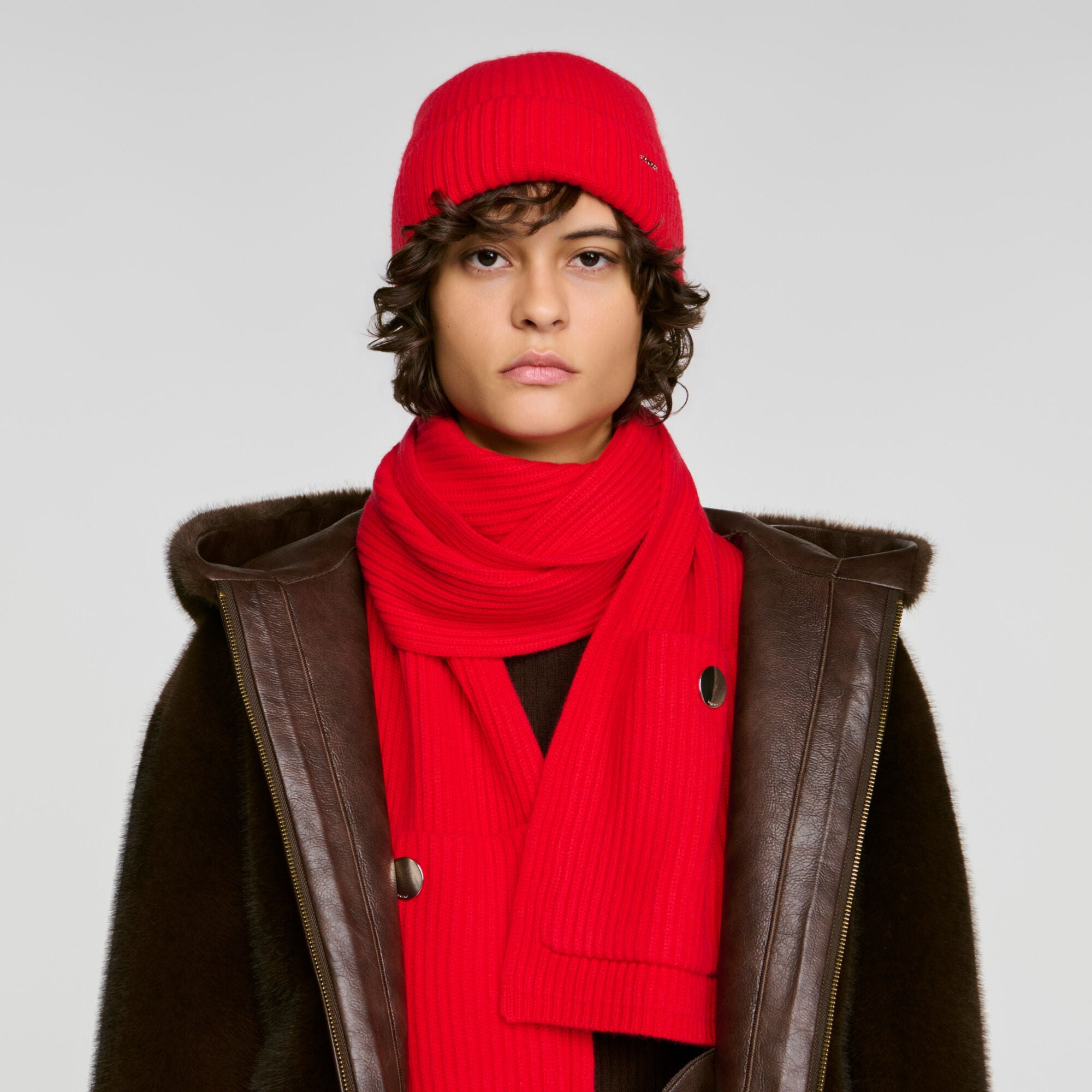 Wool and cashmere scarf - Women | Sandro
