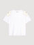 T-shirt with embroidered flowers