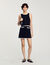 Short skirt with crochet details