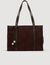 Soft suede shopping bag