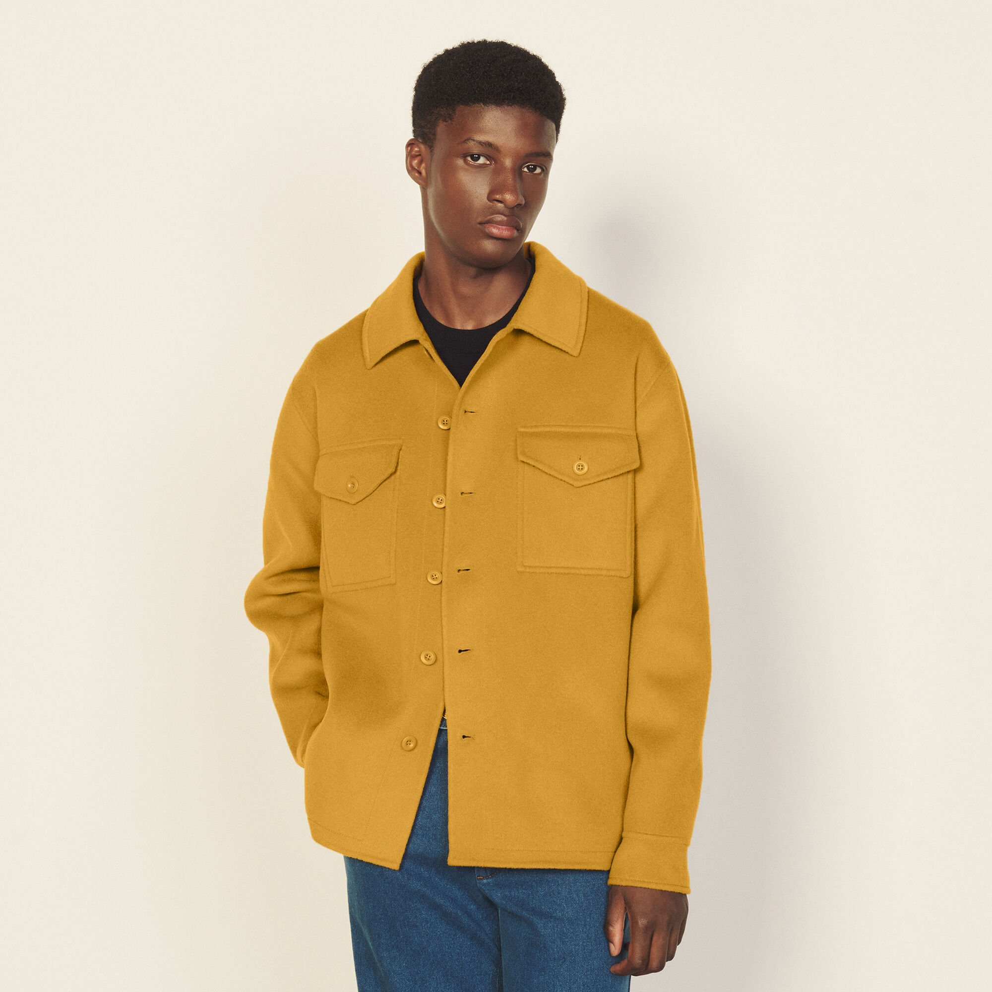 Wool overshirt