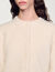 Cropped fluffy knit cardigan
