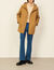 Wool and cashmere blend hooded parka