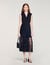 Lace collar maxi dress