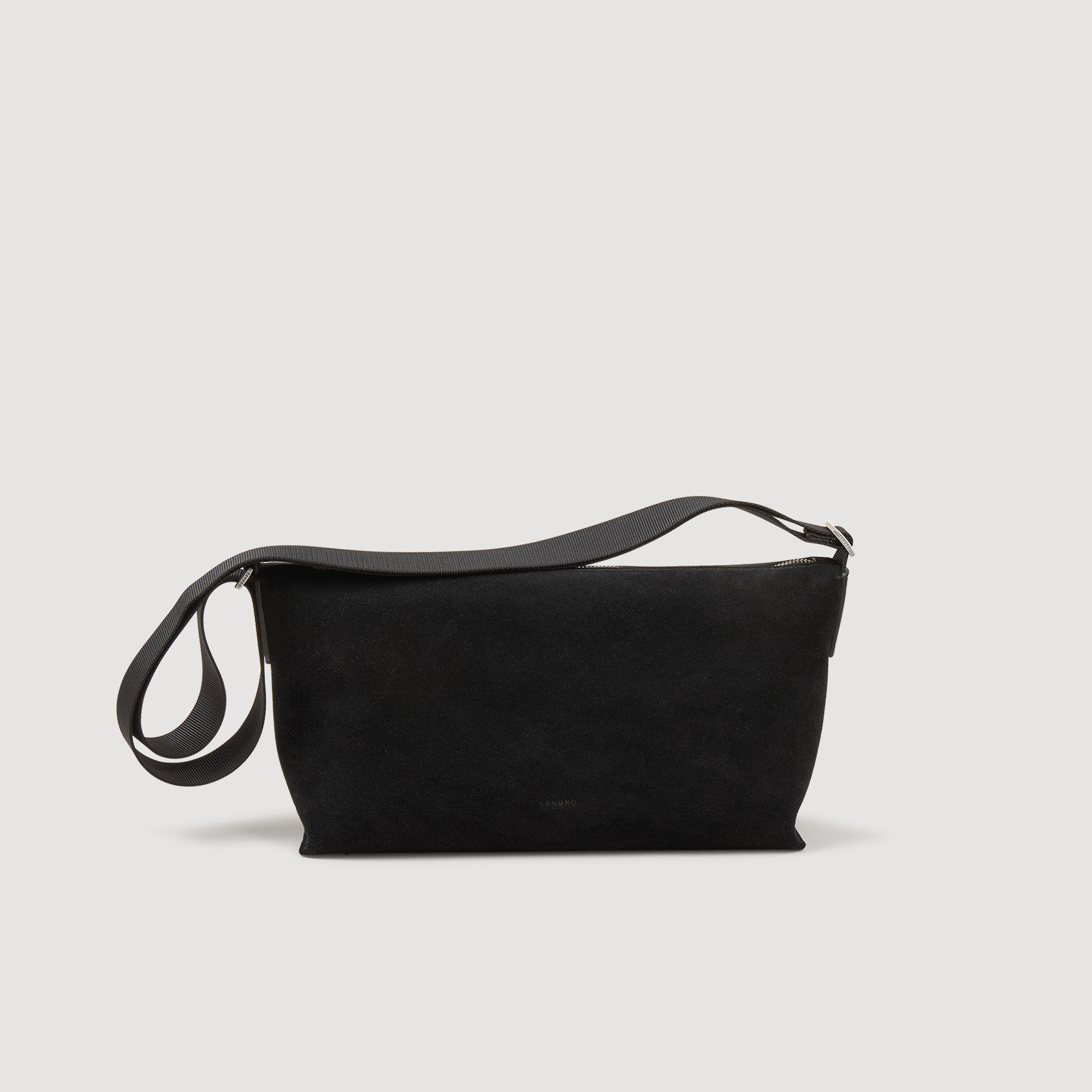 Split leather hobo bag