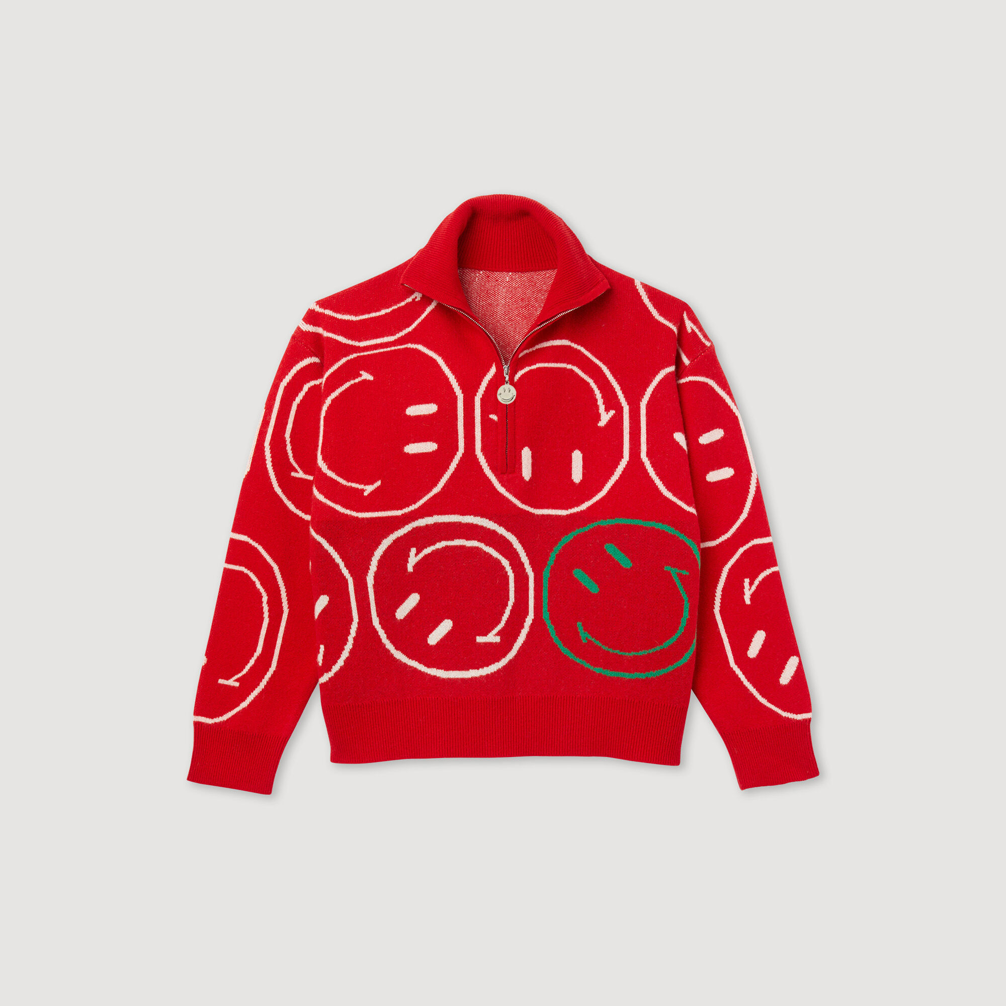 Smiley© trucker-style sweater