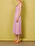 Midi dress with narrow straps