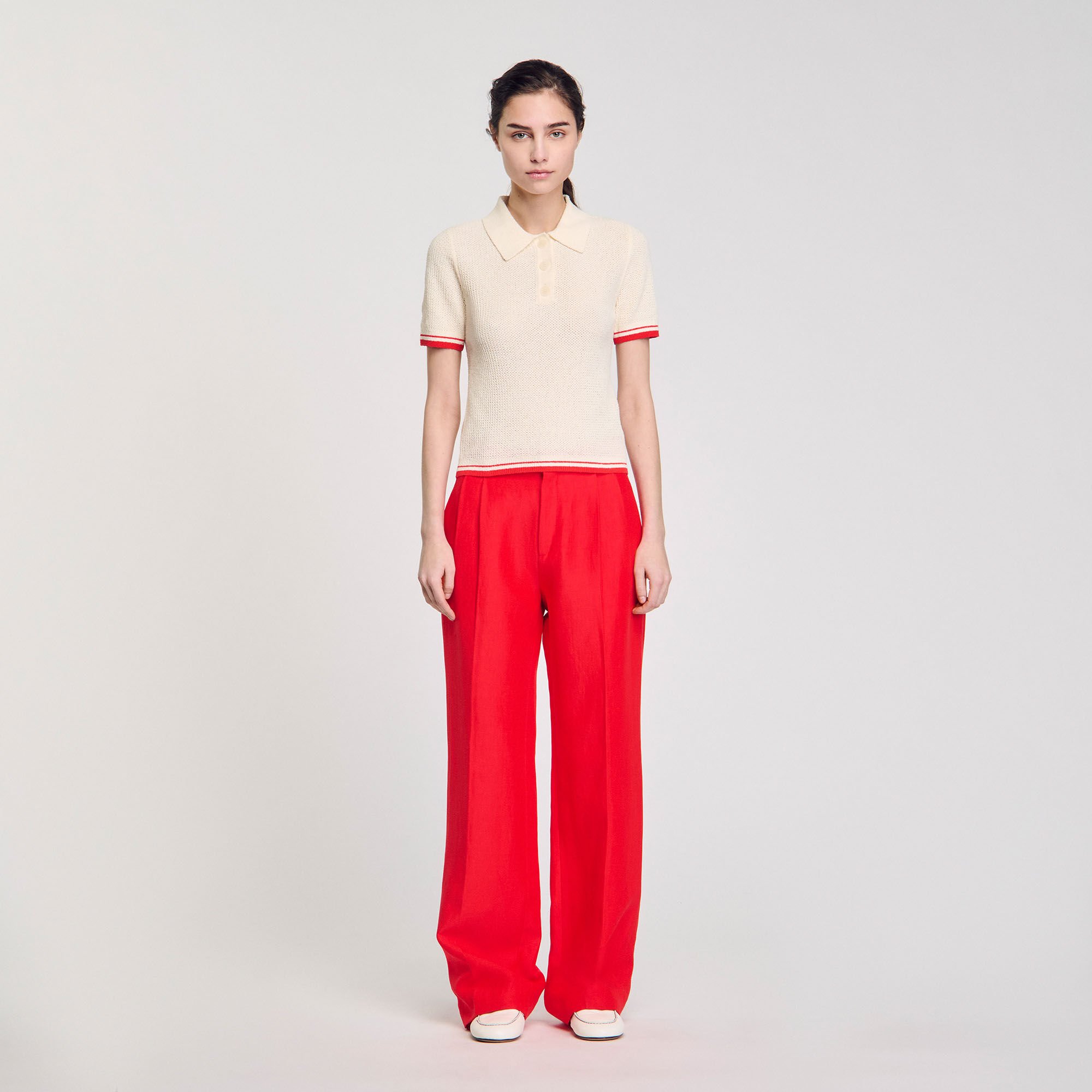 Polo-neck jumper