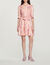 Silk dress with Peace & Love print