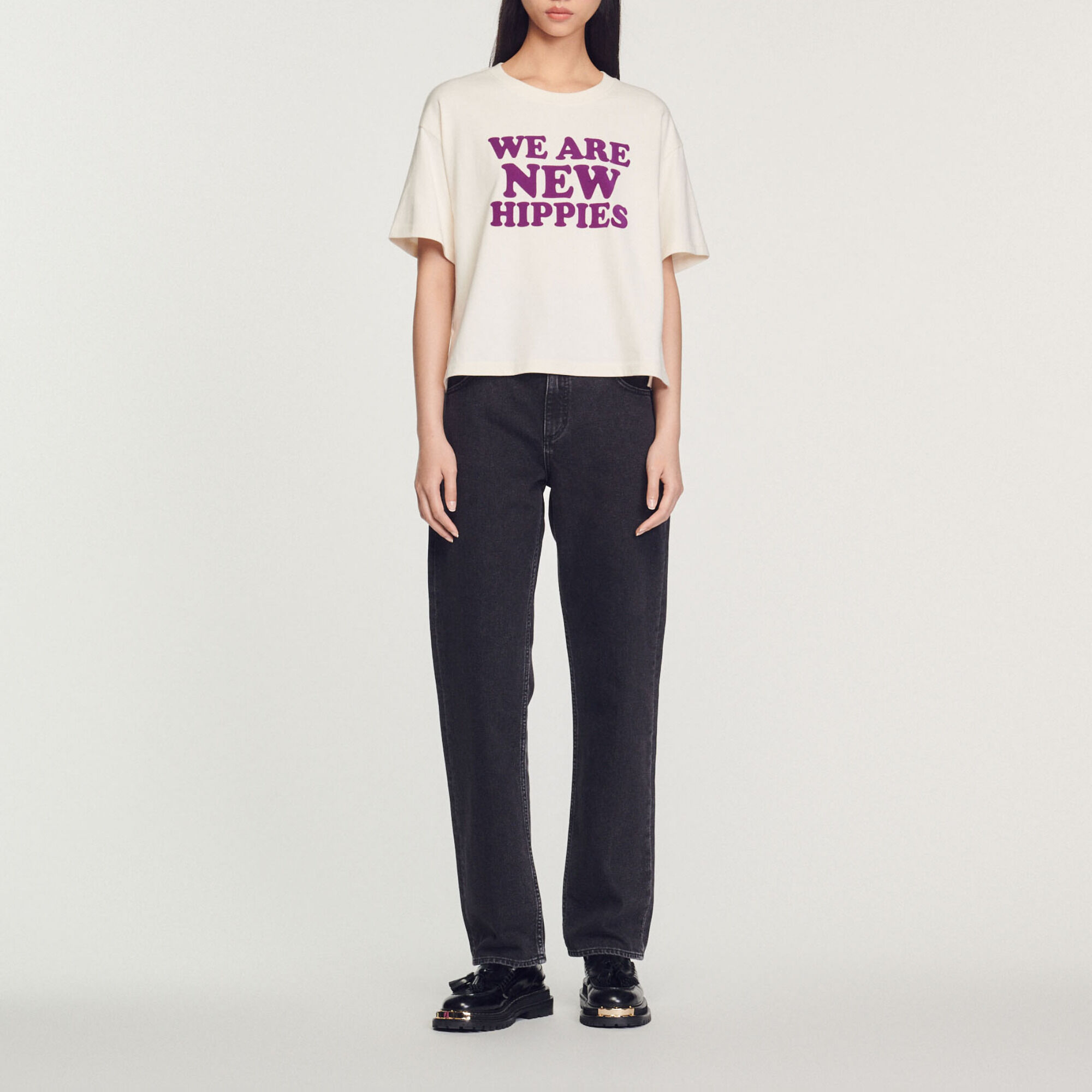Cropped We Are The New Hippies T-shirt