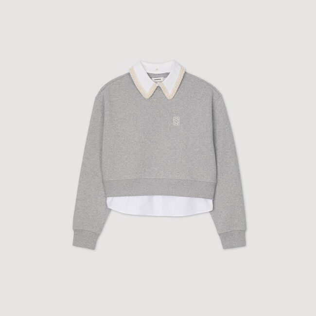 Layered effect sweatshirt