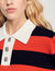 Cropped two-tone sweater
