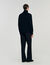 Zip-up wool cardigan