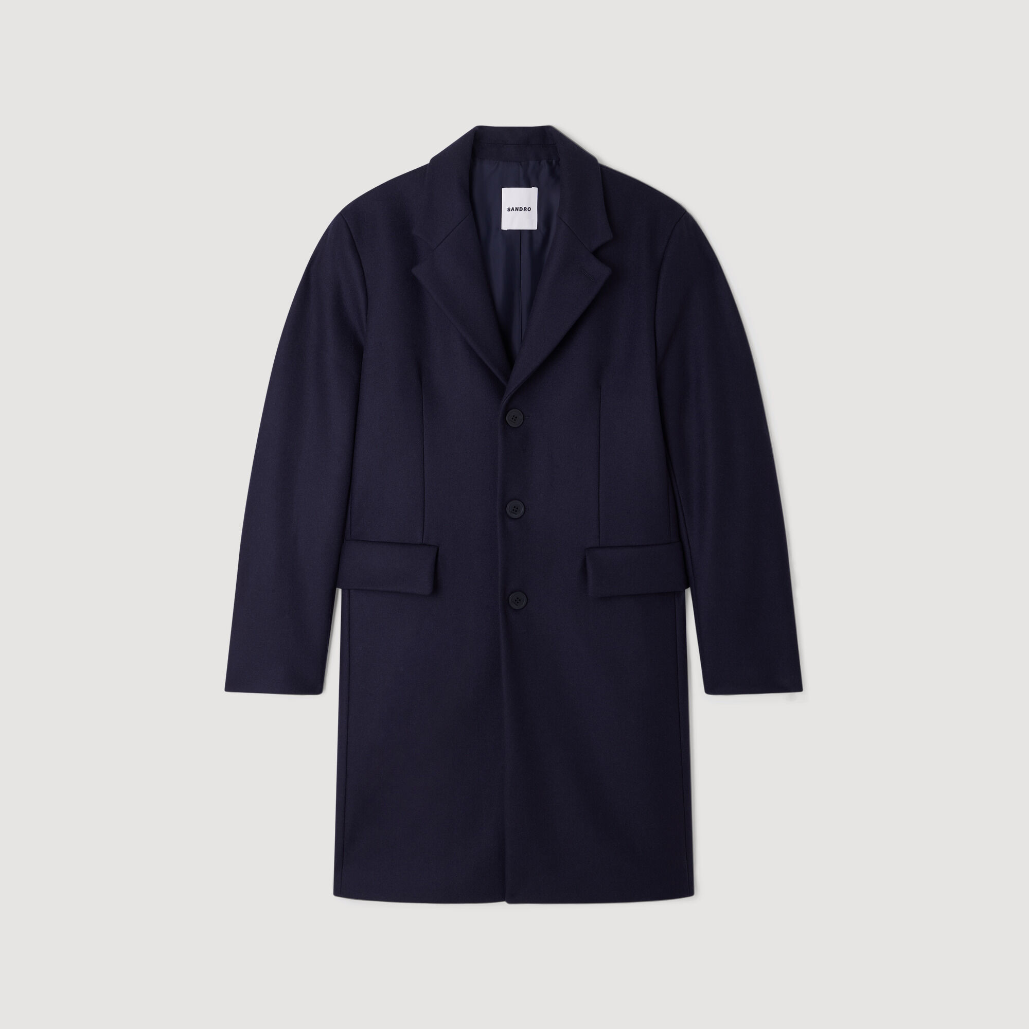 Wool and cashmere coat