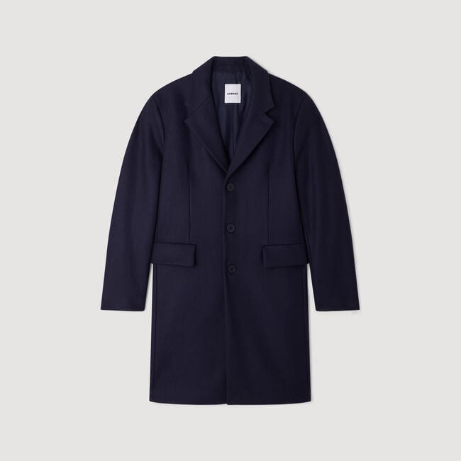 Wool and cashmere coat