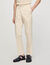Elasticated straight-leg trousers