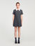 Short pleated dress with rhinestones
