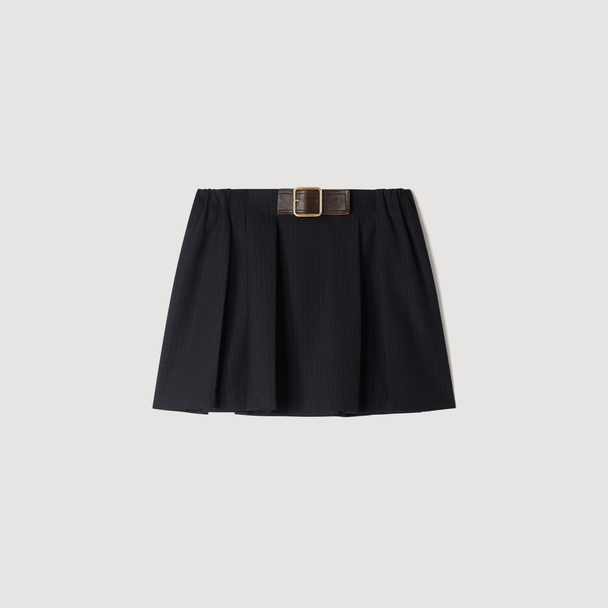 Short pleated wool skirt - Women | Sandro