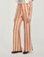 Wide-leg loose-fitting printed trousers