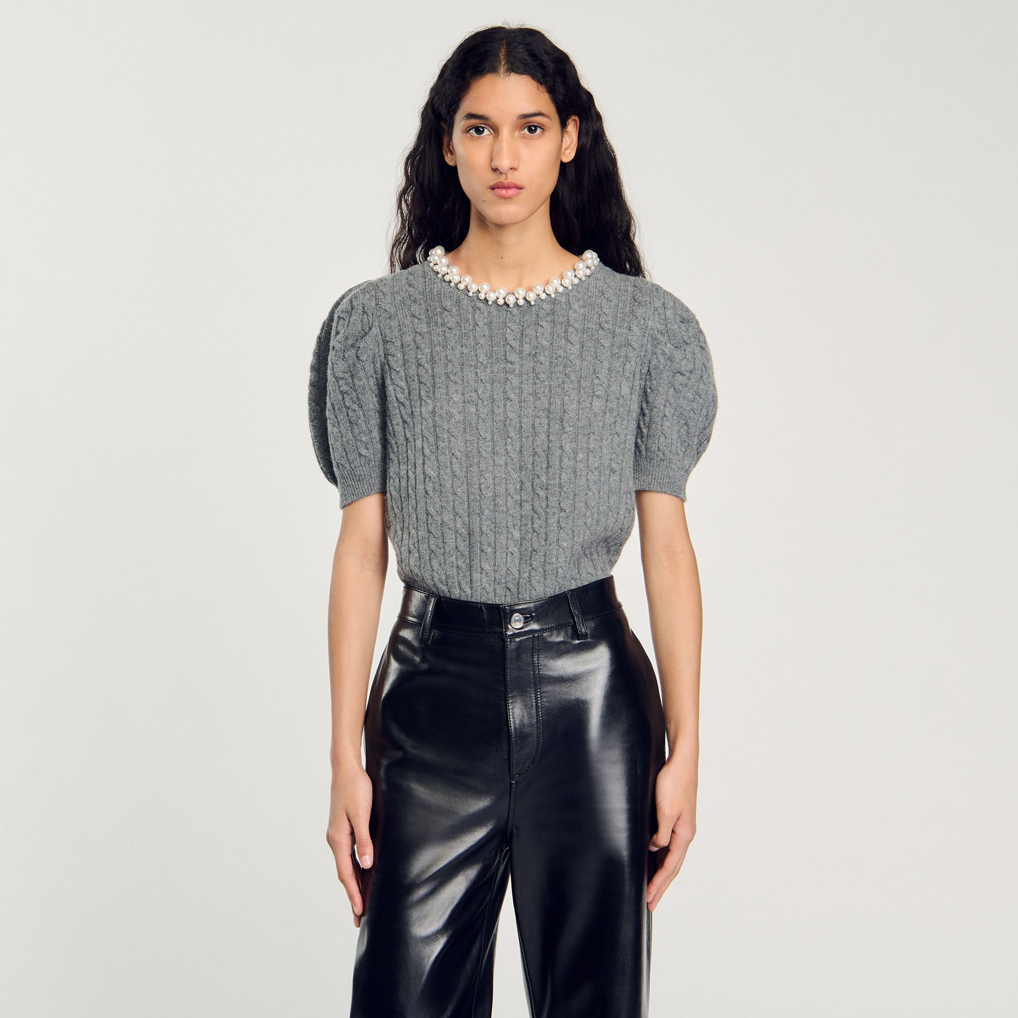 Cable knit jumper