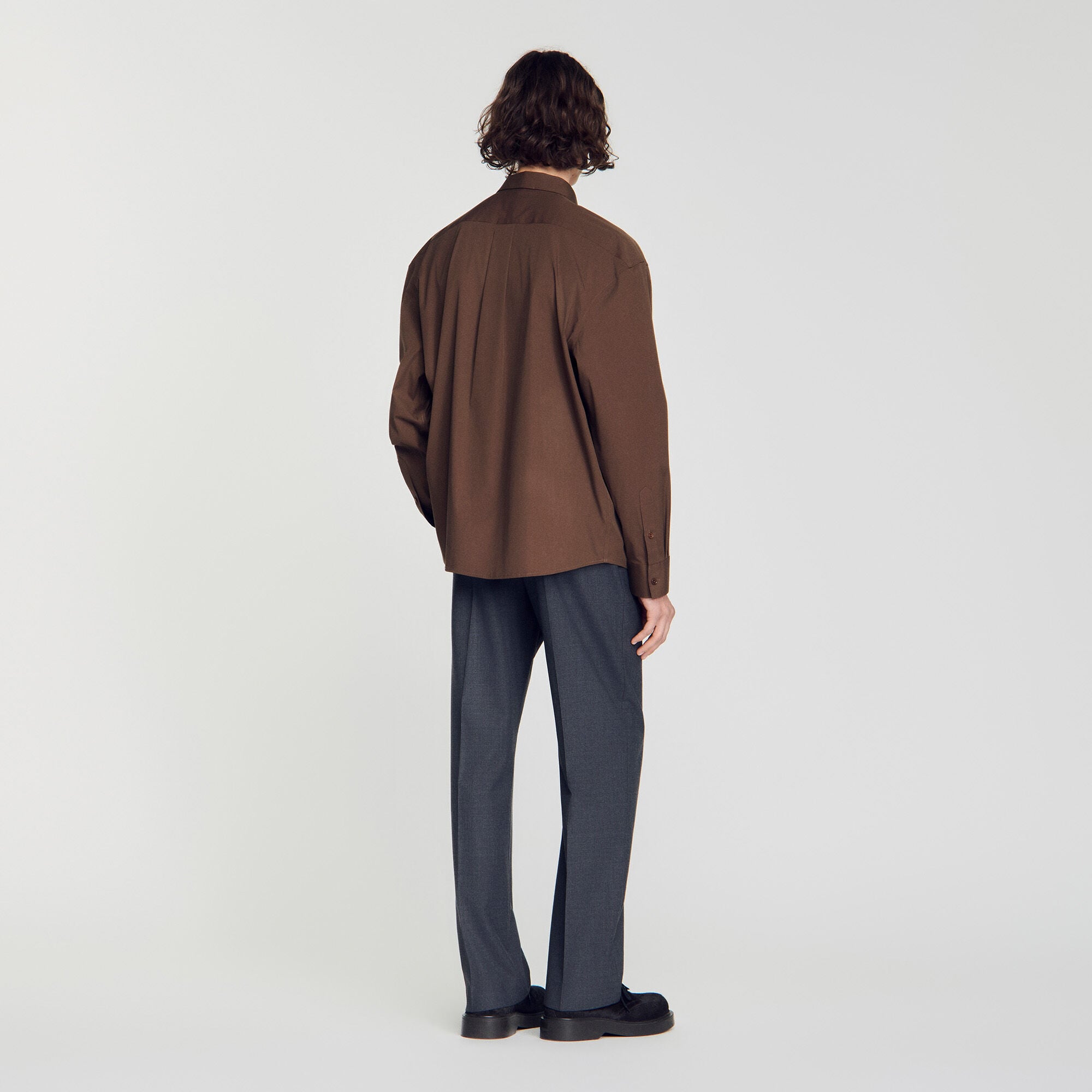 Oversized cotton shirt - Mixte | Sandro
